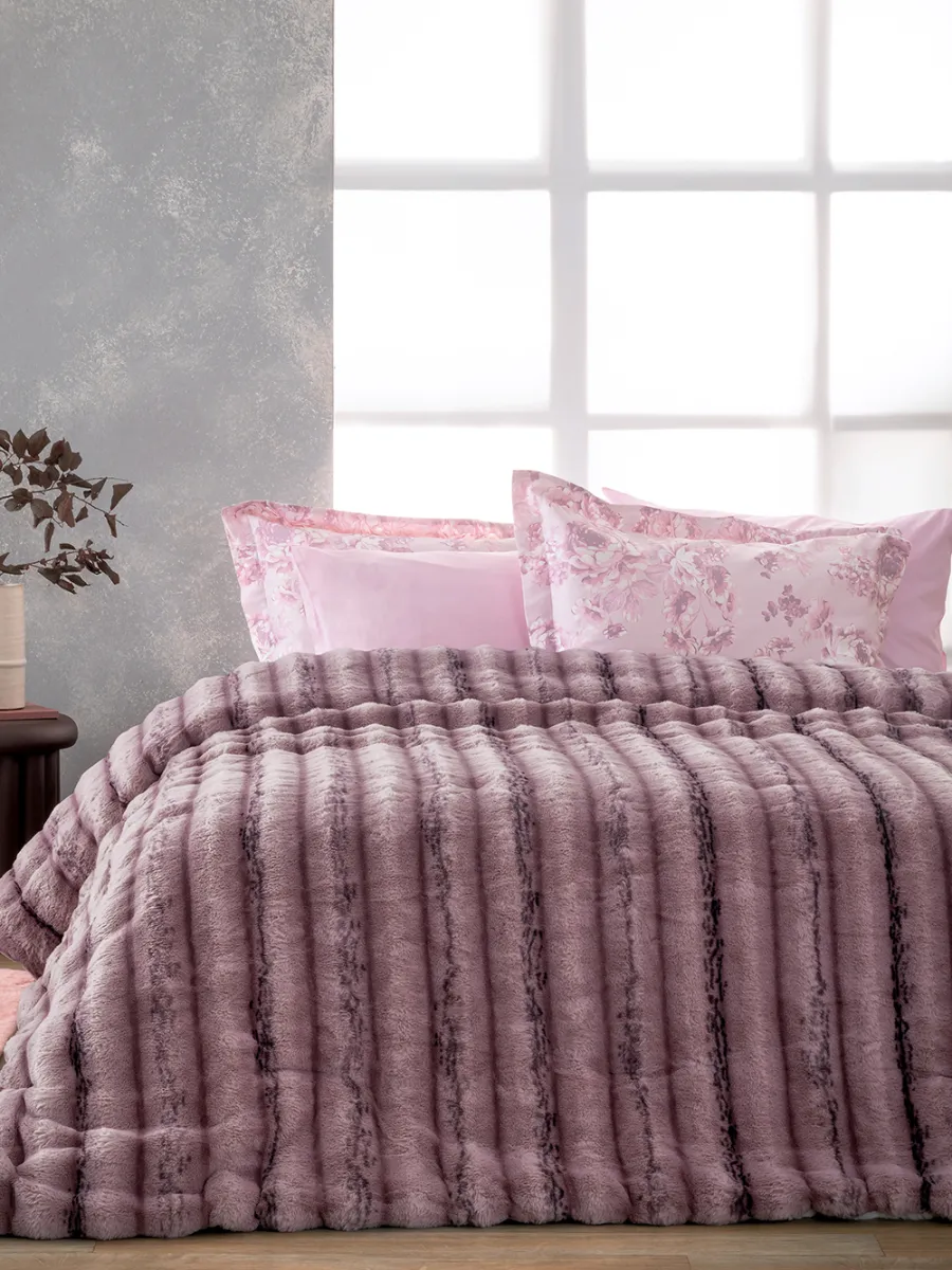 Κουβερτοπάπλωμα Υπέρδιπλο 220x240 KELY PURPLE