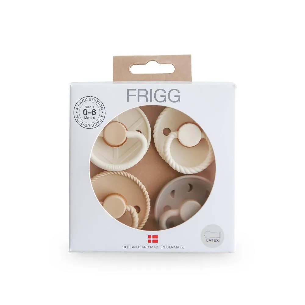 Σετ 4 Πιπίλες Latex FRIGG – Crystal Sparkle 0-6 Μηνών