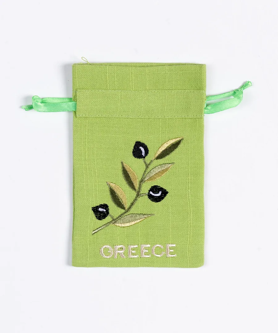Σαπουνοθήκη (10τμχ) GREECE (9cm x 14cm) πράσινο με χρώμα