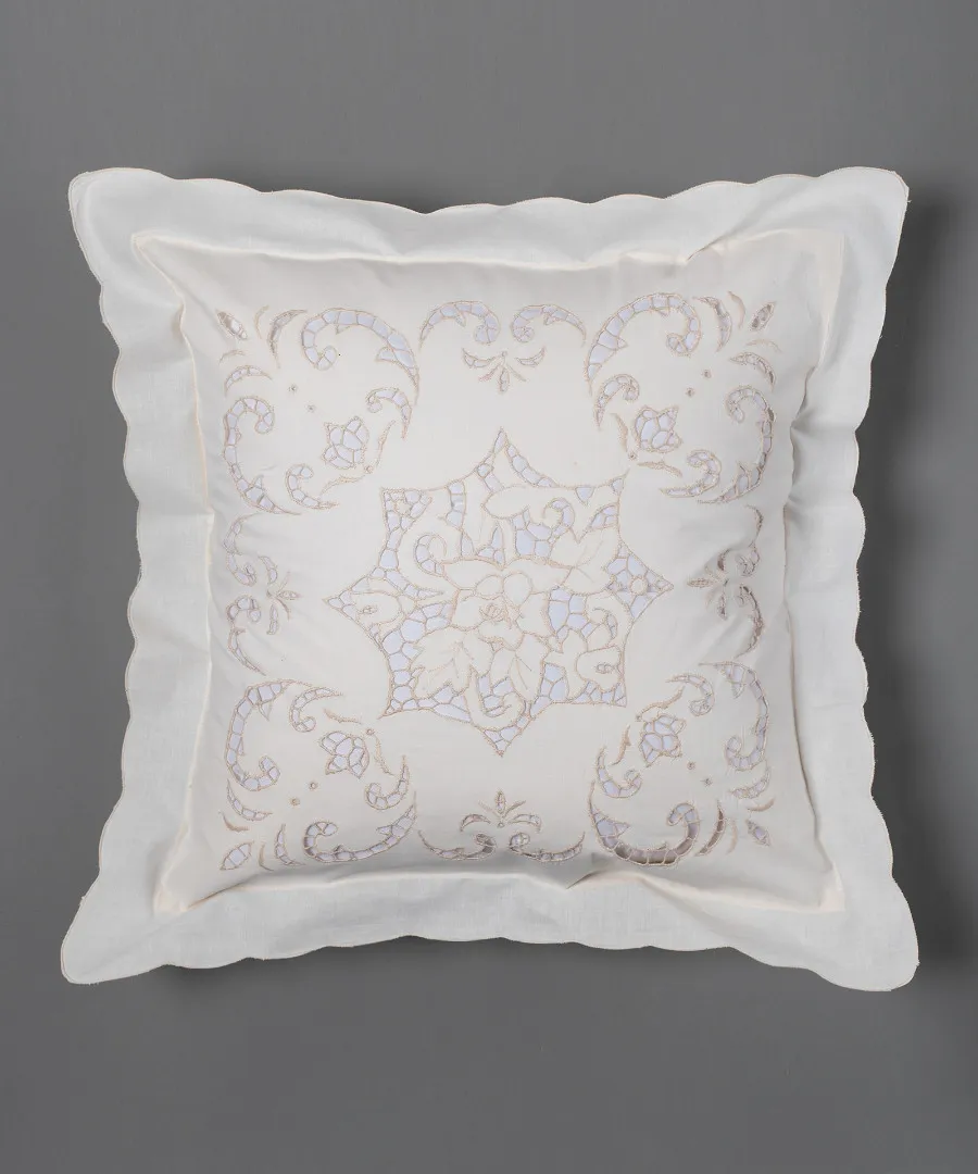 Ζευγάρι μαξιλαροθήκες κοφτές (45cm x 45cm) snj127 μπέζ