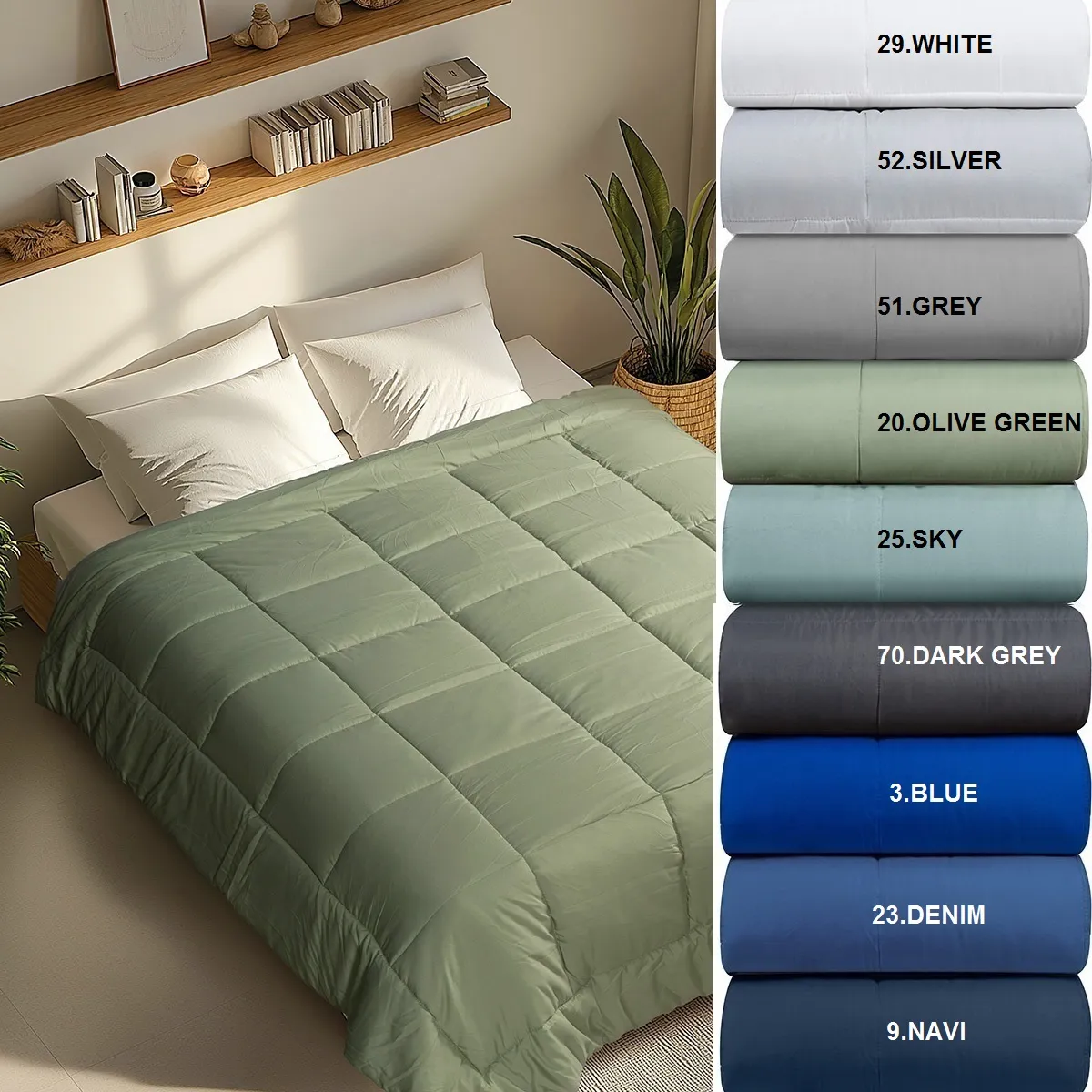 Πάπλωμα Υπέρδιπλο 220x240 cm Adam Home Astra 100% Microfiber
