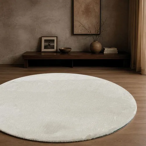 Χαλί Mellow 01 Ivory Ροτόντα - Ροτόντα Φ160 cm