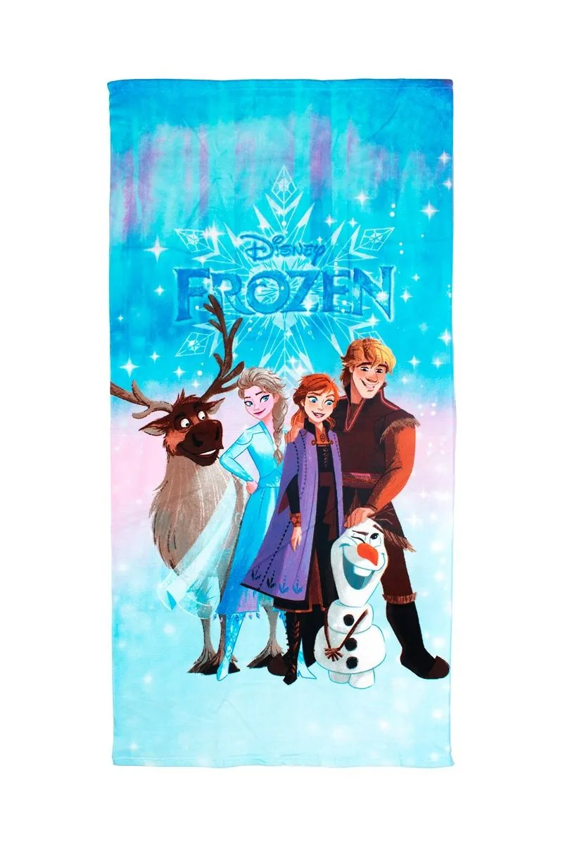 Πετσέτα Θαλάσσης Quick Dry Disney Home Frozen 551 70x140 Blue 100% Microfiber