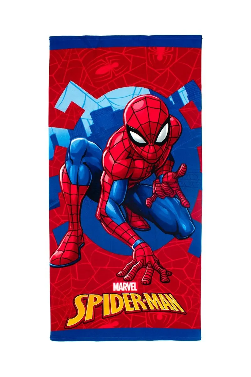 Πετσέτα Θαλάσσης Quick Dry Marvel Spider-Man 531 70x140 Red 100% Microfiber