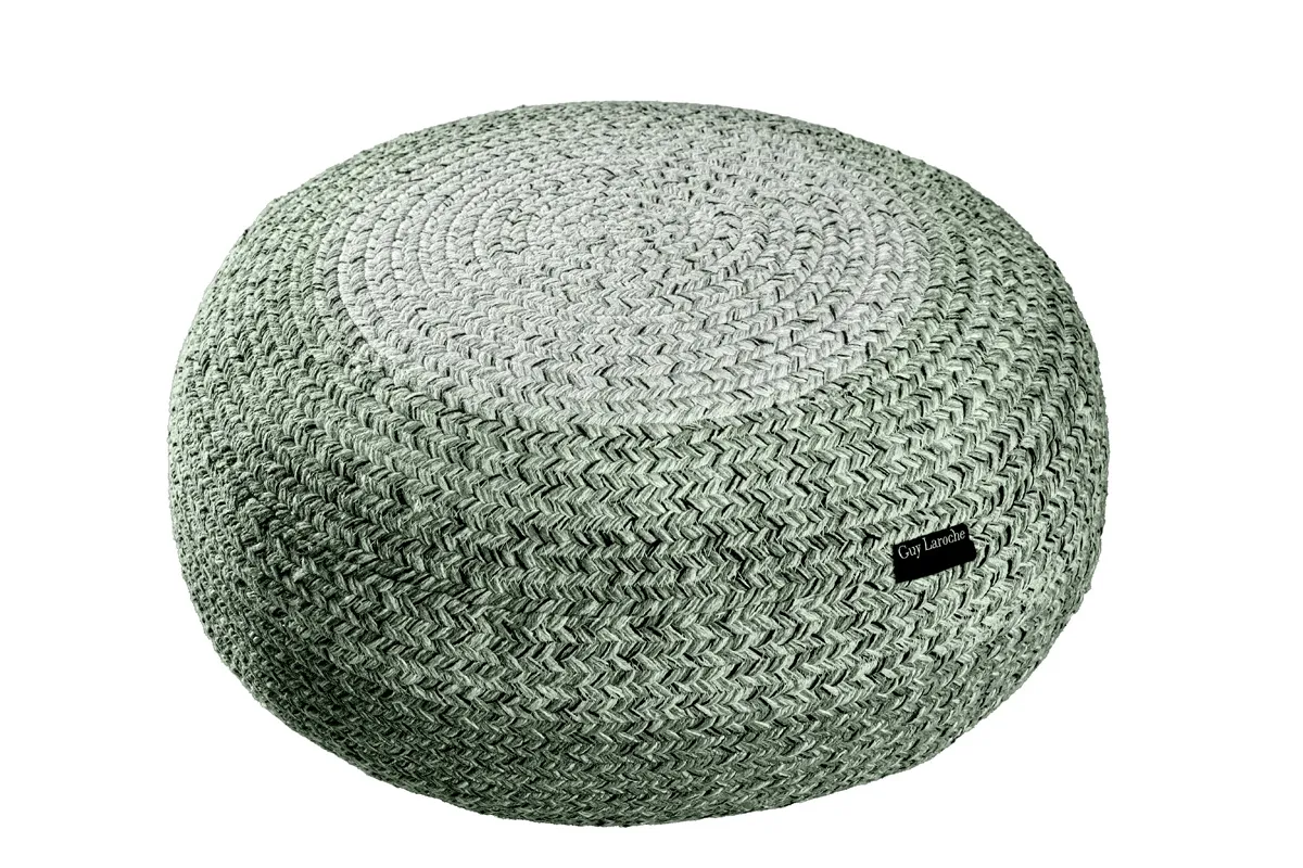 Πουφ Shades Olive Ottoman – Βαμβάκι & Jute | Guy Laroche