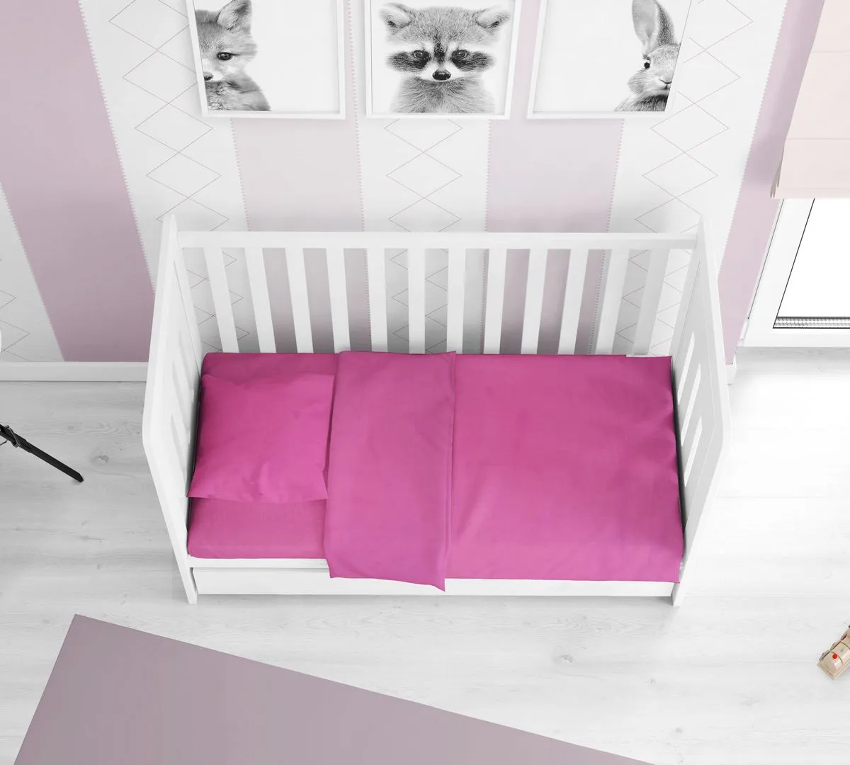ΠΑΠΛΩΜΑΤΟΘΗΚΗ bebe Solid 499 120Χ160 Fuchsia Cotton 100%