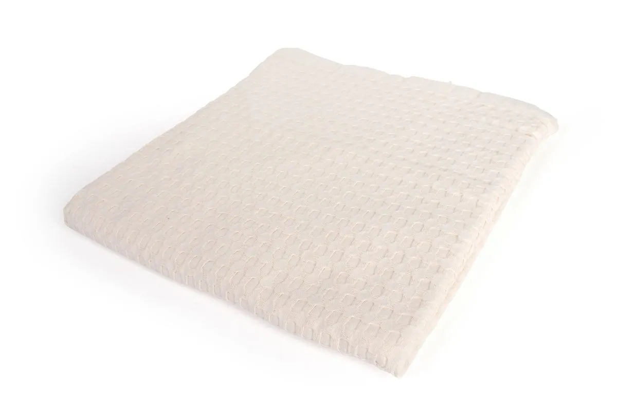 Κουβέρτα Πικέ bebe Μονόχρωμη 325 gr/m² 85x110 Ecru 100% Cotton