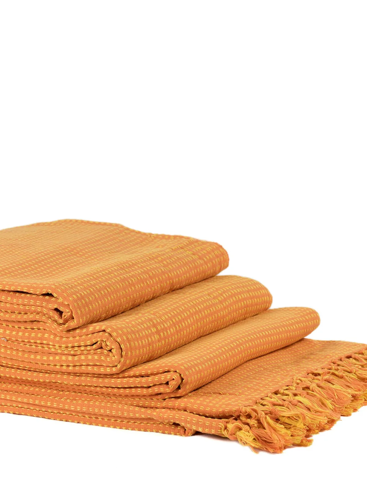 ΡΙΧΤΑΡΙΑ dobby (180cm x 180cm/180cm x 250cm/180cm x 300cm) πορτοκαλί/κίτρινο