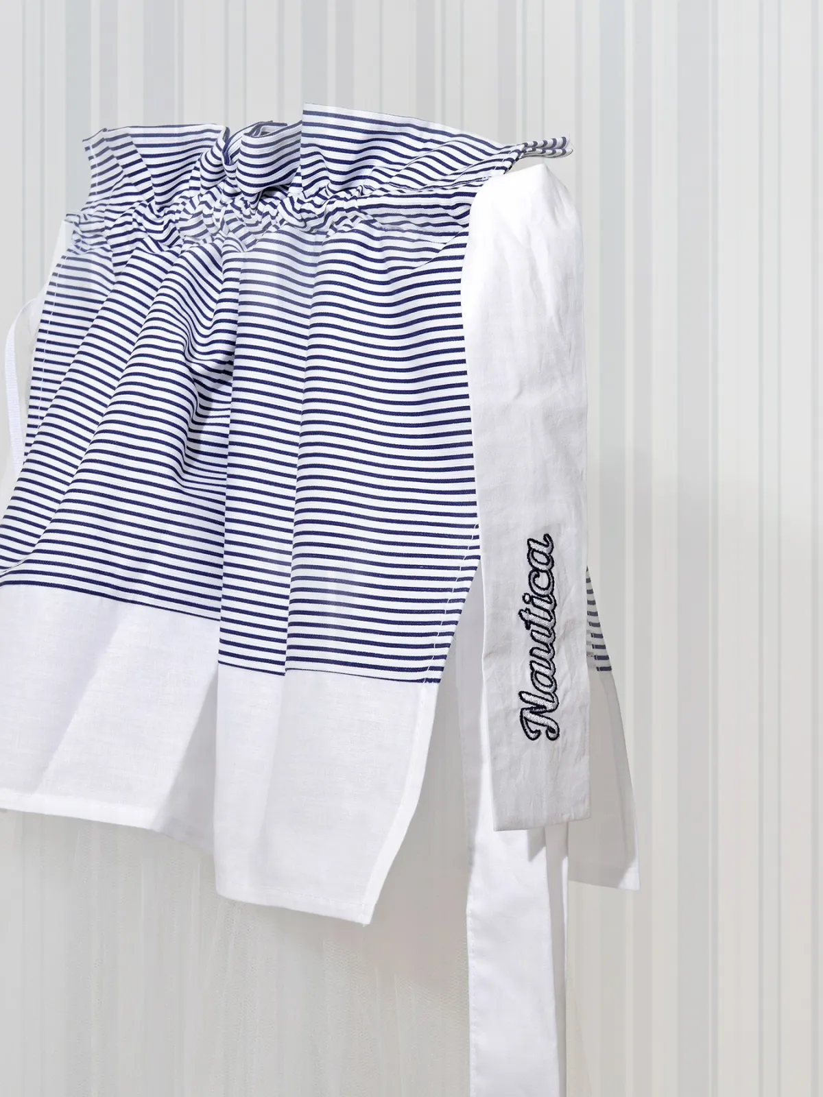 Κουνουπιέρα 180x500 cm Design 908 Μπλε Σκούρο - Ριγέ