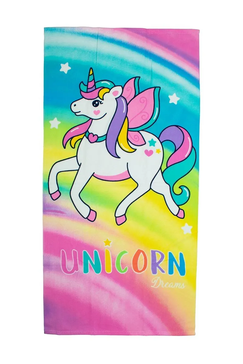 Πετσέτα Θαλάσσης Quick Dry Unicorn 458 70X140 Multi 100% Microfiber