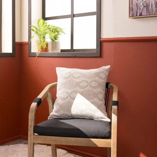 Μαξιλαροθήκη Garland 01 - 65x65cm δαπέδου με γέμιση 