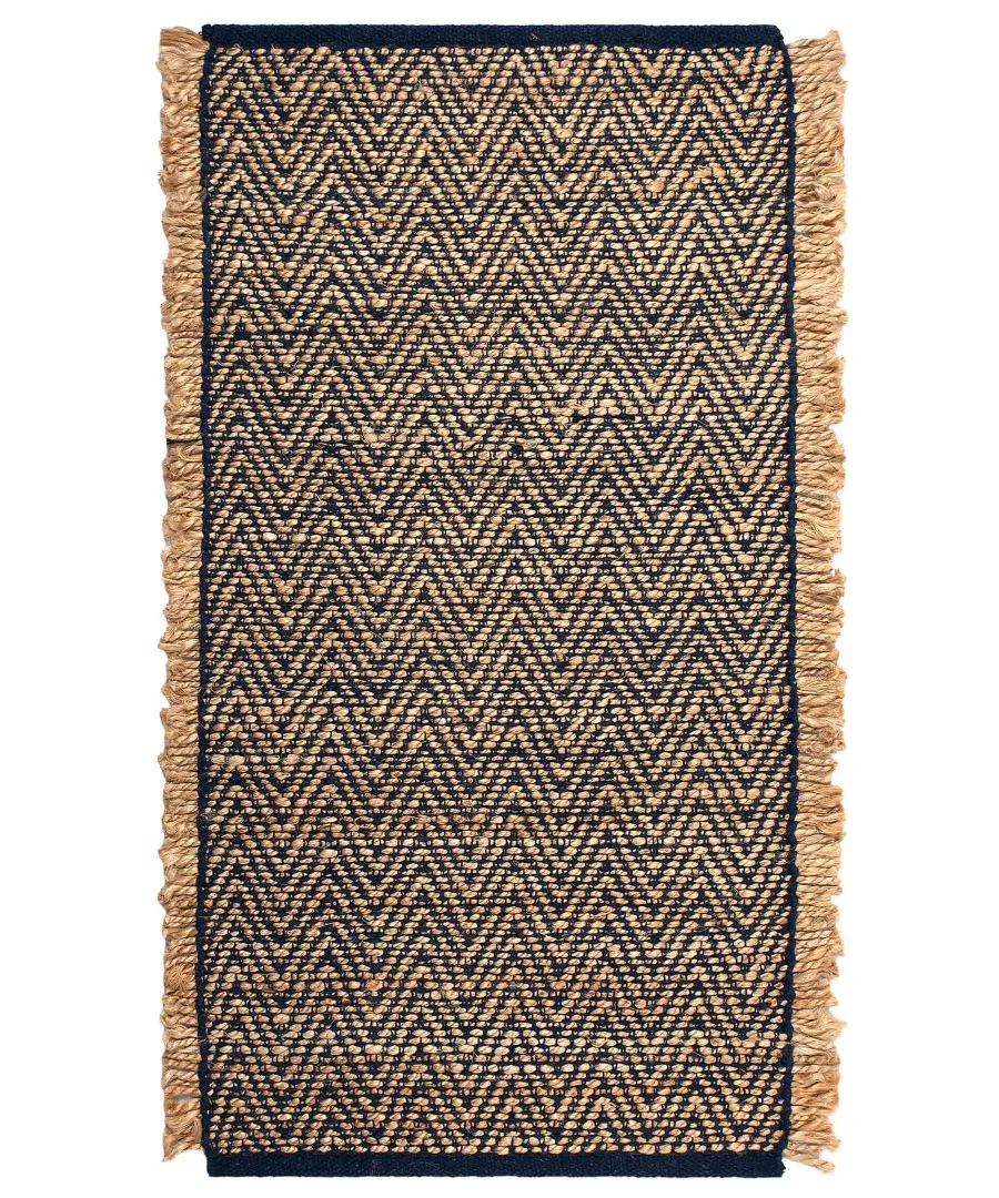 Χαλί γιούτα 1744 (60cm x 130cm) μπλέ