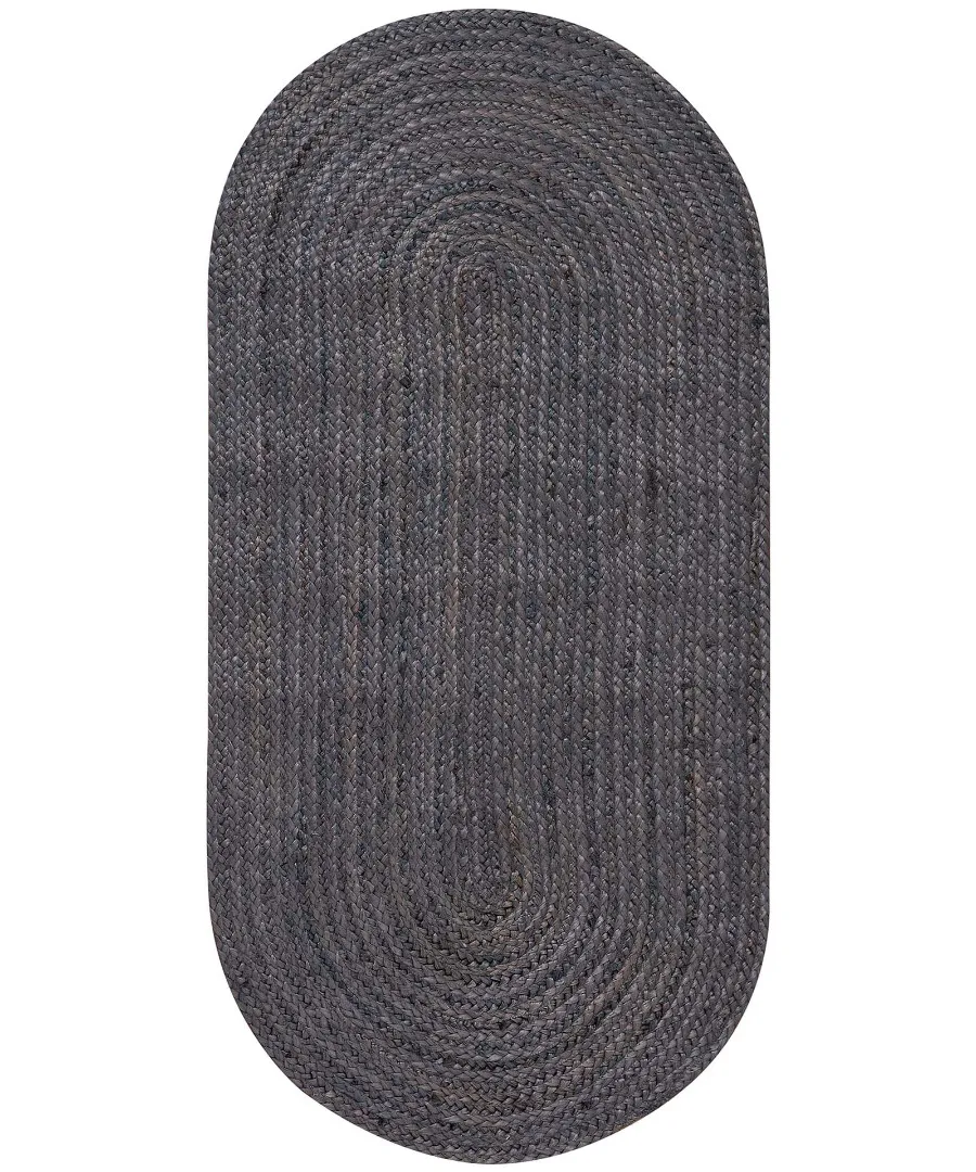 Χαλί γιούτα 1752 (70cm x 160cm) dark grey