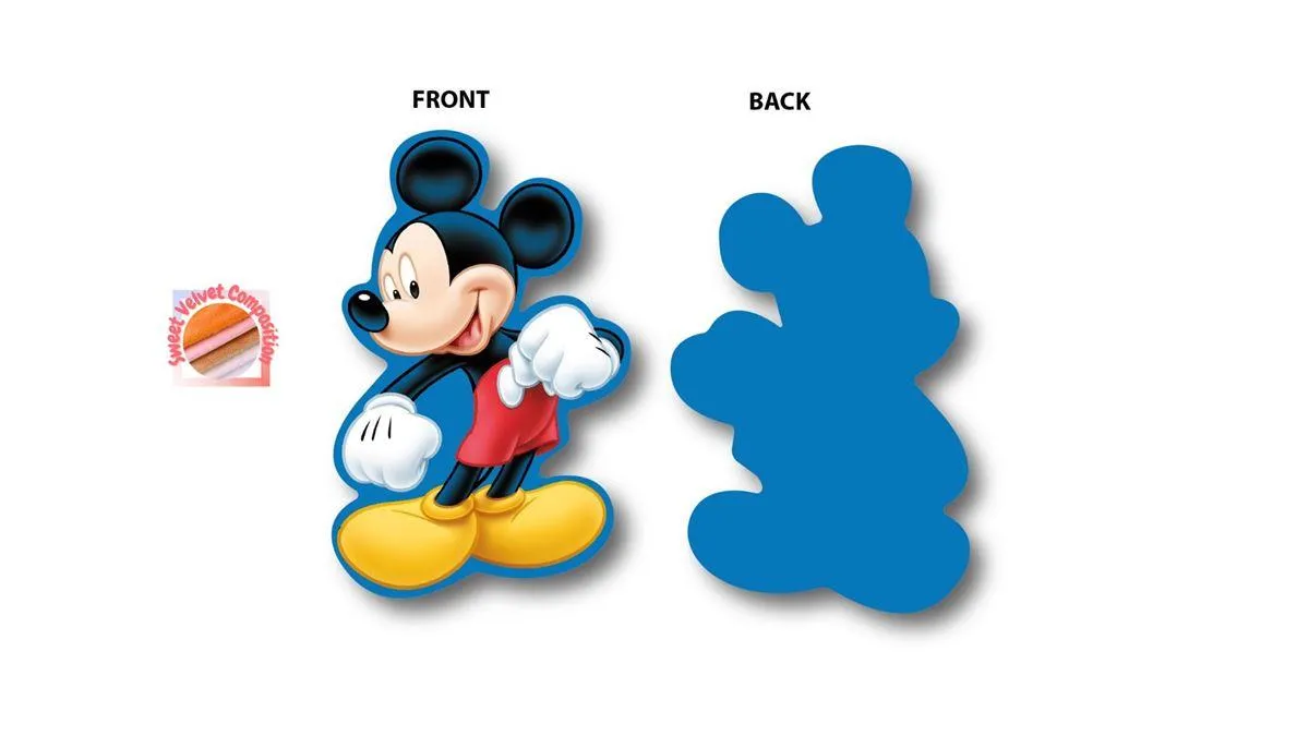 Mini Μαξιλάρι 3D Disney Home Mickey 440 15 cm Blue 100% Velboa
