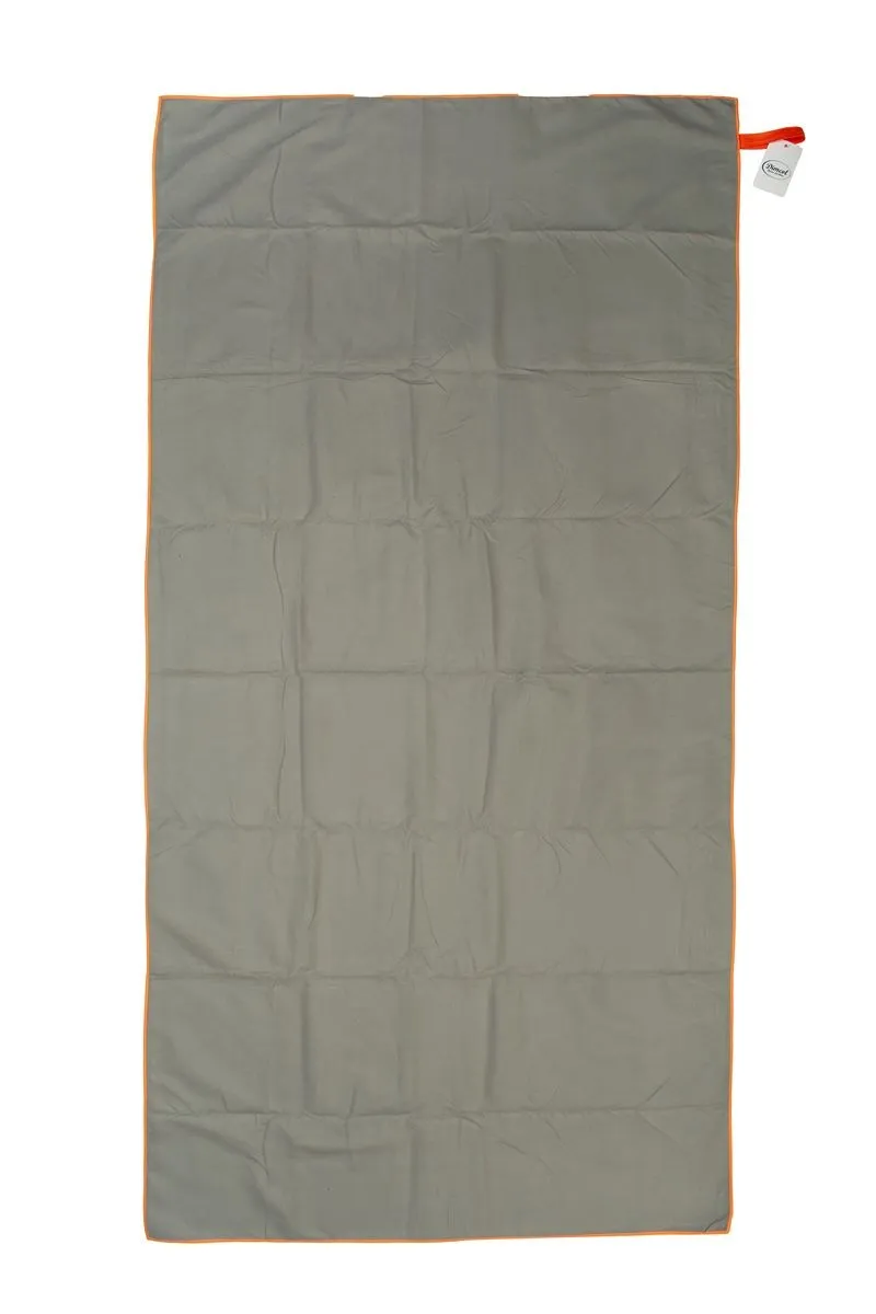 Πετσέτα Γυμναστηρίου Quick Dry 50x80 Grey-Orange 90/10 Polyester/Polyamide