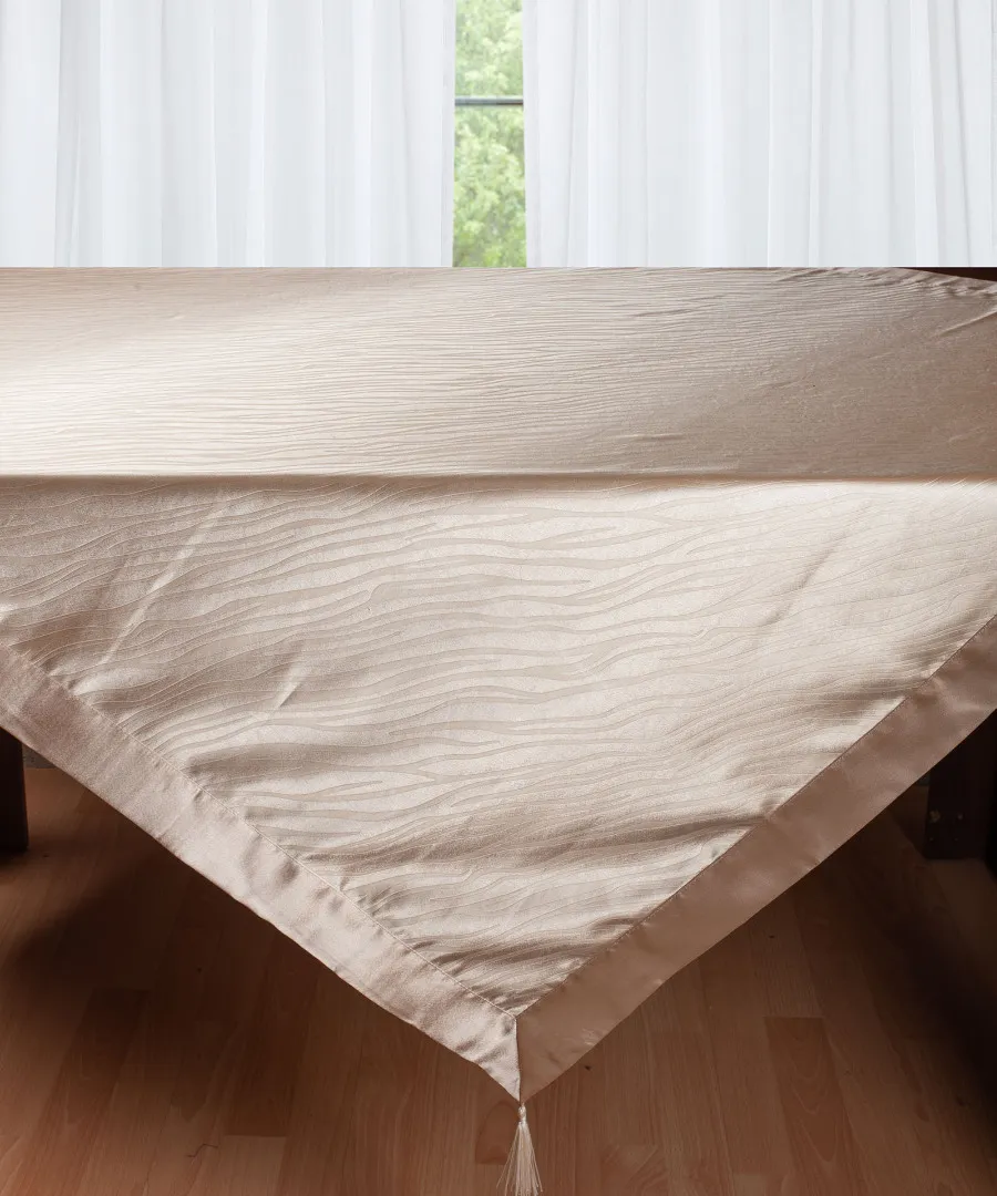 Σατέν τραπεζομάντηλο 2009 (160cm x 220cm) μπέζ