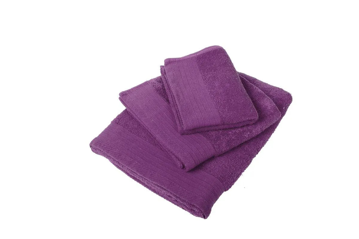 ΠΕΤΣΕΤΑ ΠΕΝΙΕ 500 gsm 80X150 ΣΚΟΥΡΟ ΜΩΒ Cotton 100%