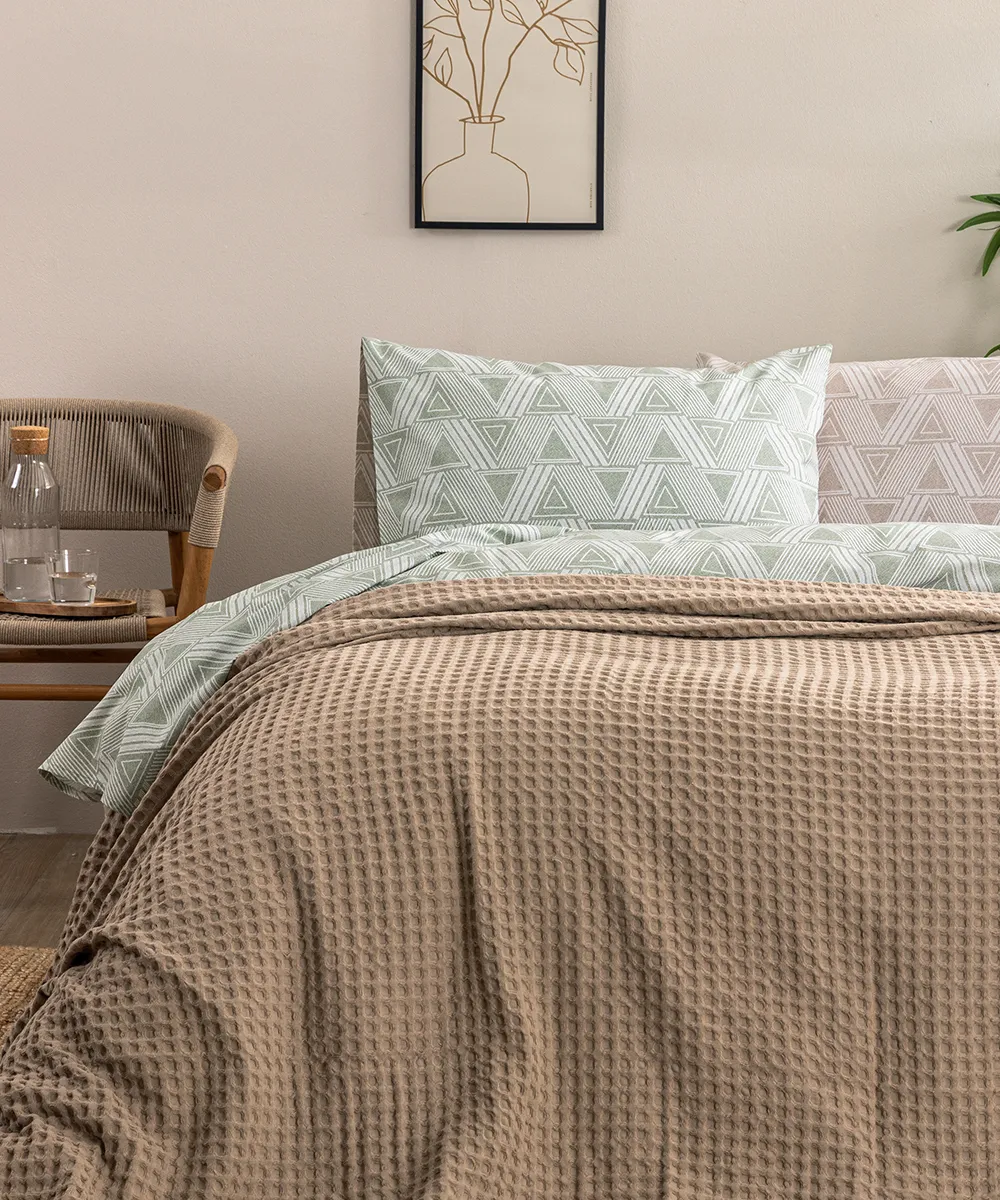 Κουβέρτα Πικέ 170x240 MARCIE BEIGE