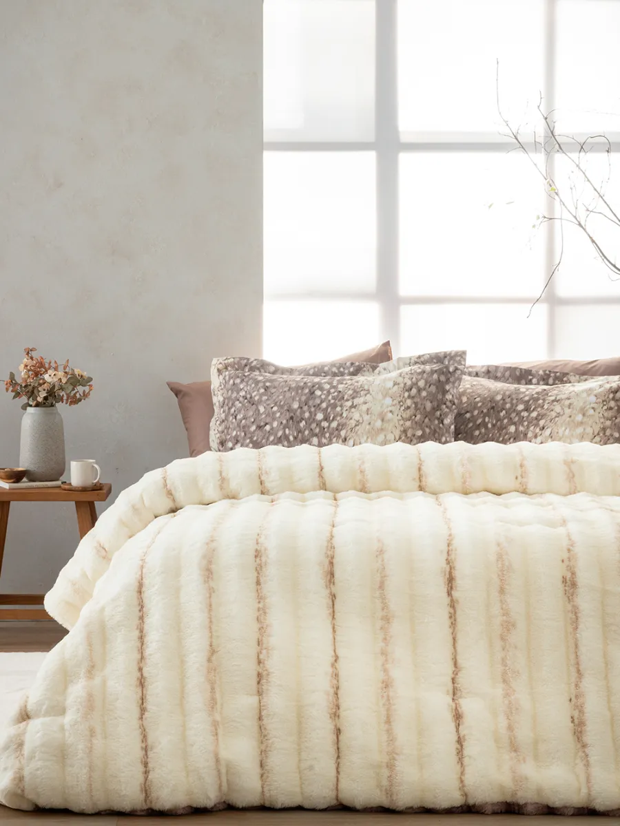 Κουβερτοπάπλωμα Υπέρδιπλο 220x240 KELY IVORY