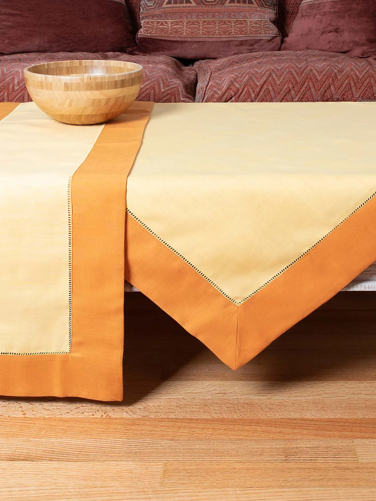 τραπεζομάντηλα (140cm x 180cm) bg17 πορτοκαλί/κίτρινο