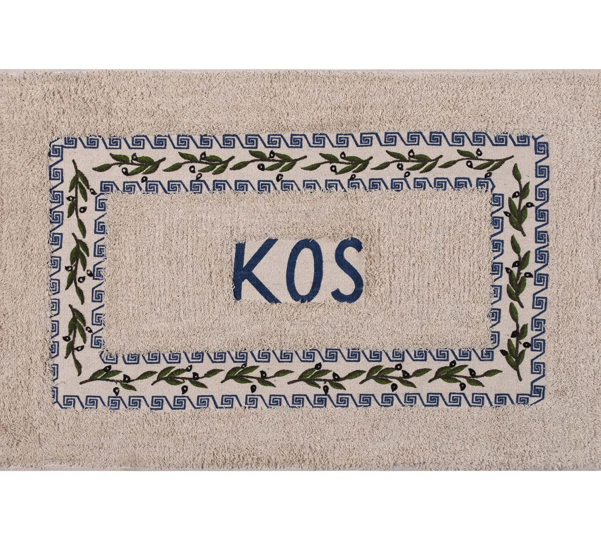 Πατάκι ελιά Κώς (50cm x 80cm) μπλέ