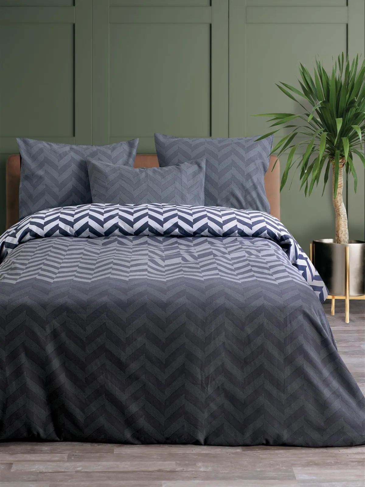 ΣΕΤ ΣΕΝΤ M FLAT ZIC ZAC 2 (GREY) FLANNEL 1*170X270CM 1*50Χ70CM  100%COTTON