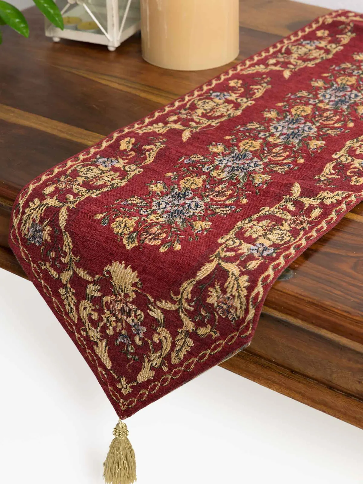 τραβέρσα  (33cm X 180cm)  tr46 μπορντώ