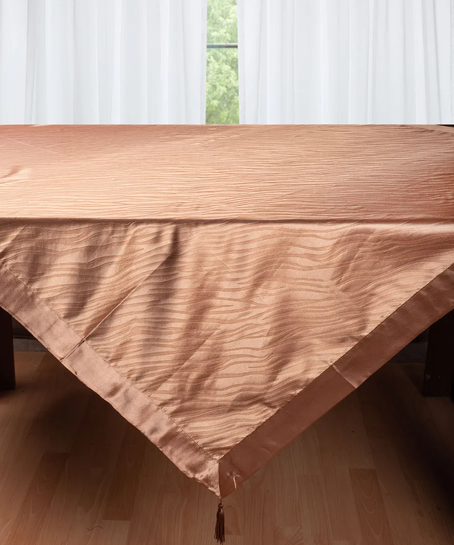 Σατέν τραπεζομάντηλο 2009 (160cm x 260cm) καφέ