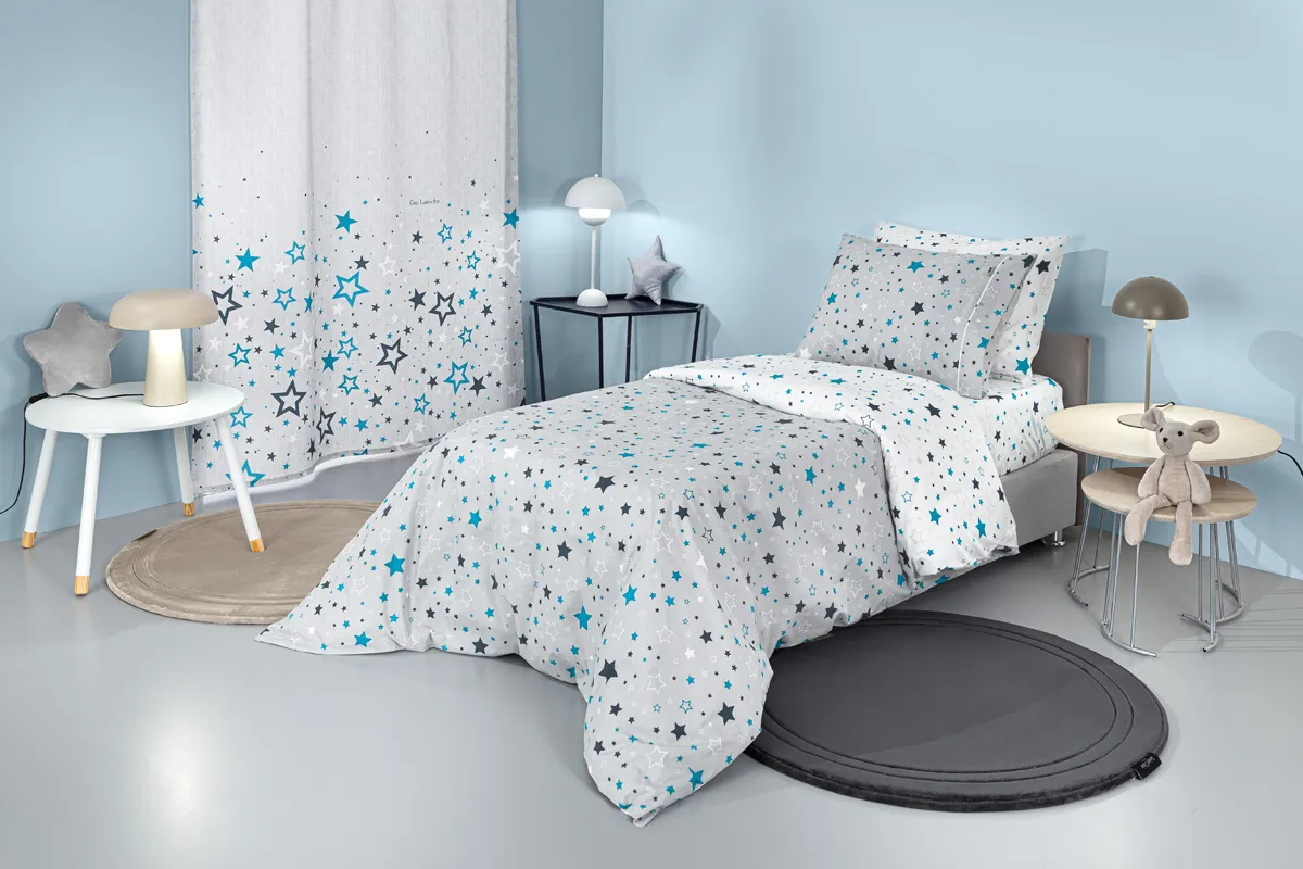 Σετ 3τμχ Παιδικά Σεντόνια Starland Silver με Λάστιχο