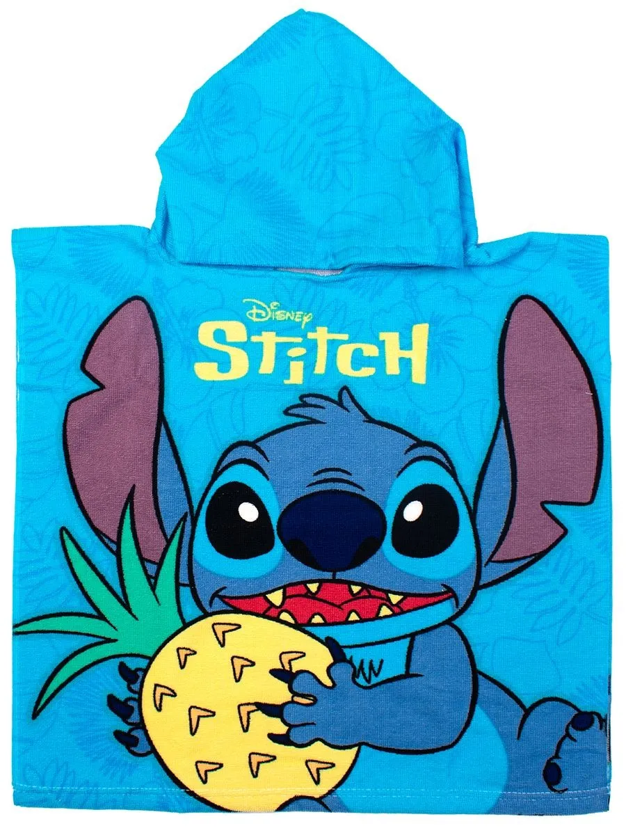 Πόντσο Θαλάσσης Quick Dry Disney Home Lilo & Stitch 539 50x100 Sky Blue 100% Microfiber