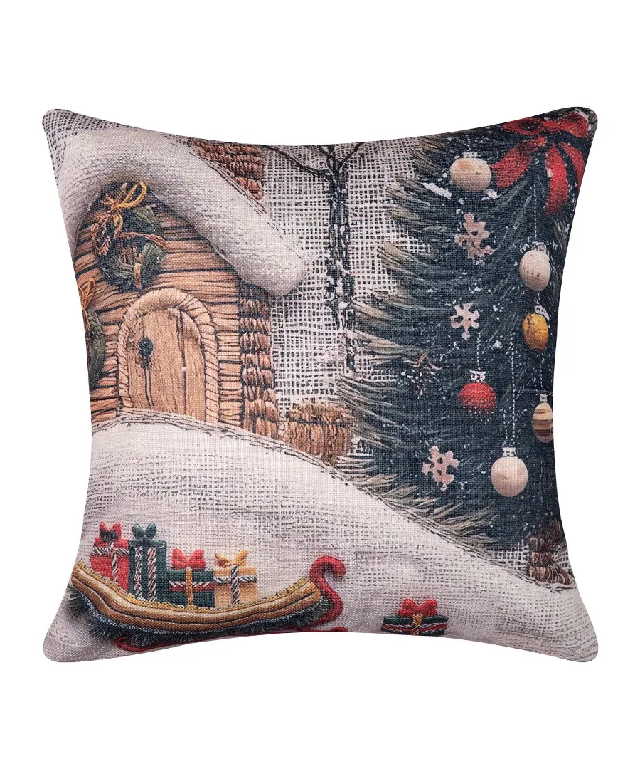 ΣΤΑΜΠΩΤΗ ΧΡΙΣΤΟΥΓΕΝΝΙΑΤΙΚΗ ΜΑΞΙΛΑΡΟΘΗΚΗ (45cm x 45cm) ks2026-14