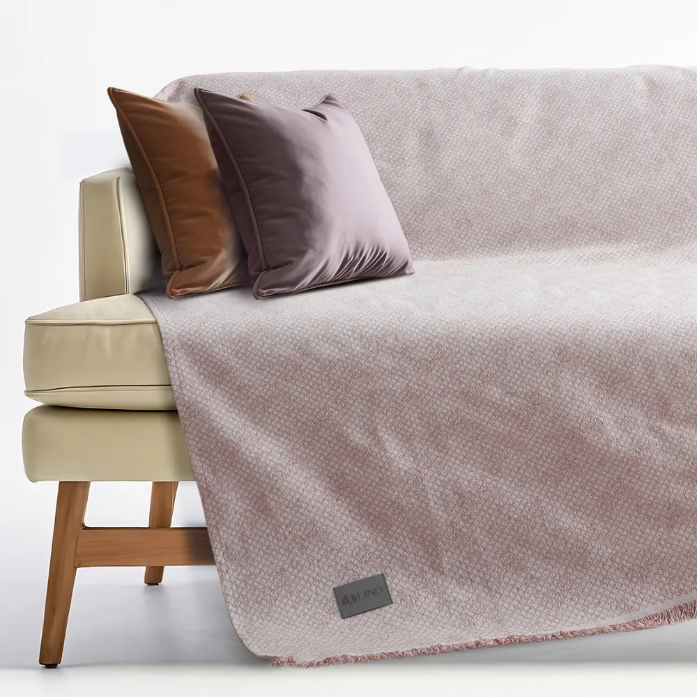 LINO Ριχτάρι Πολυθρόνας (180x180) Serpente Ροζ