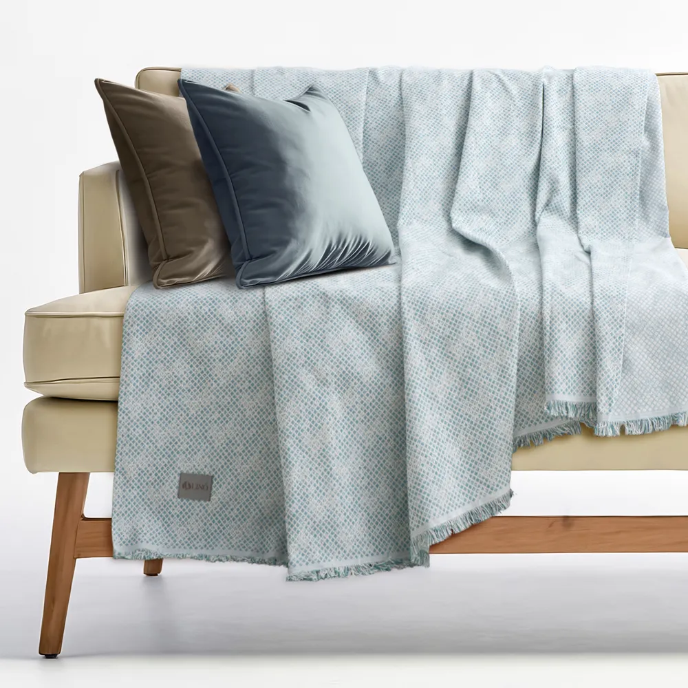 LINO Ριχτάρι Καναπέ Διθέσιο (180x250) Serpente Πετρόλ