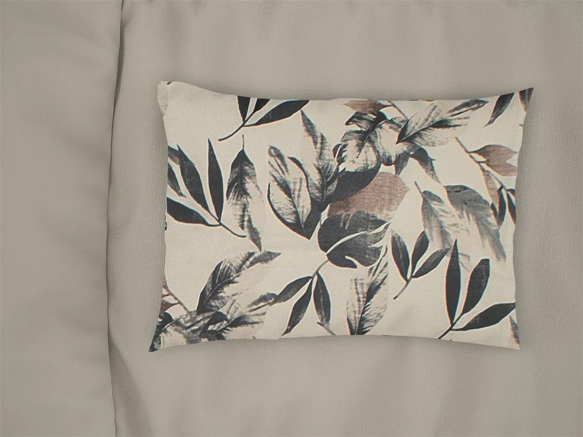 Μαξιλαροθήκη Εμπριμέ Ευριδίκη 710 50X70 Ecru-Black 100% Cotton