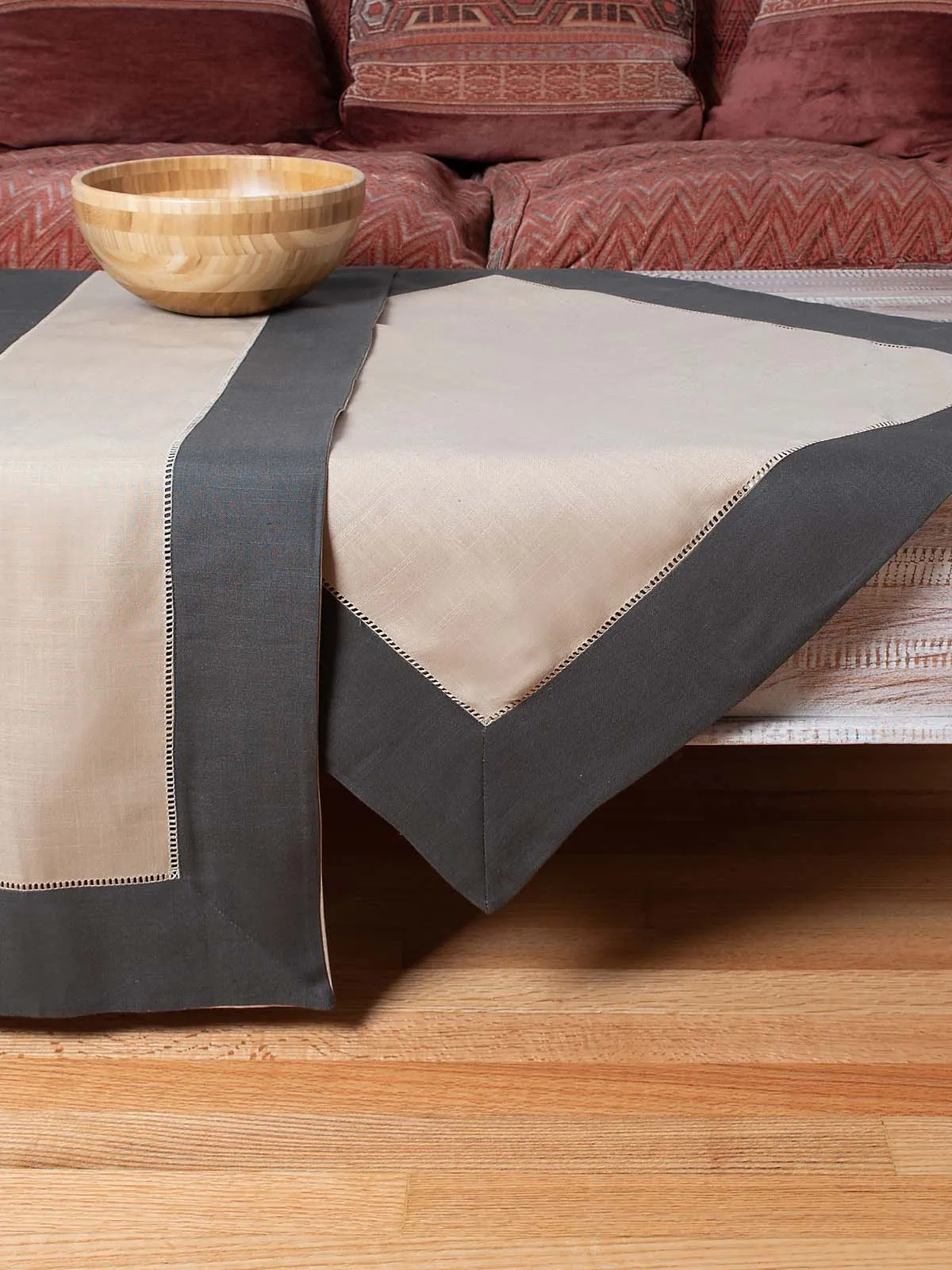 τραπεζομάντηλα (140cm x 180cm) bg17 καφέ/μπεζ