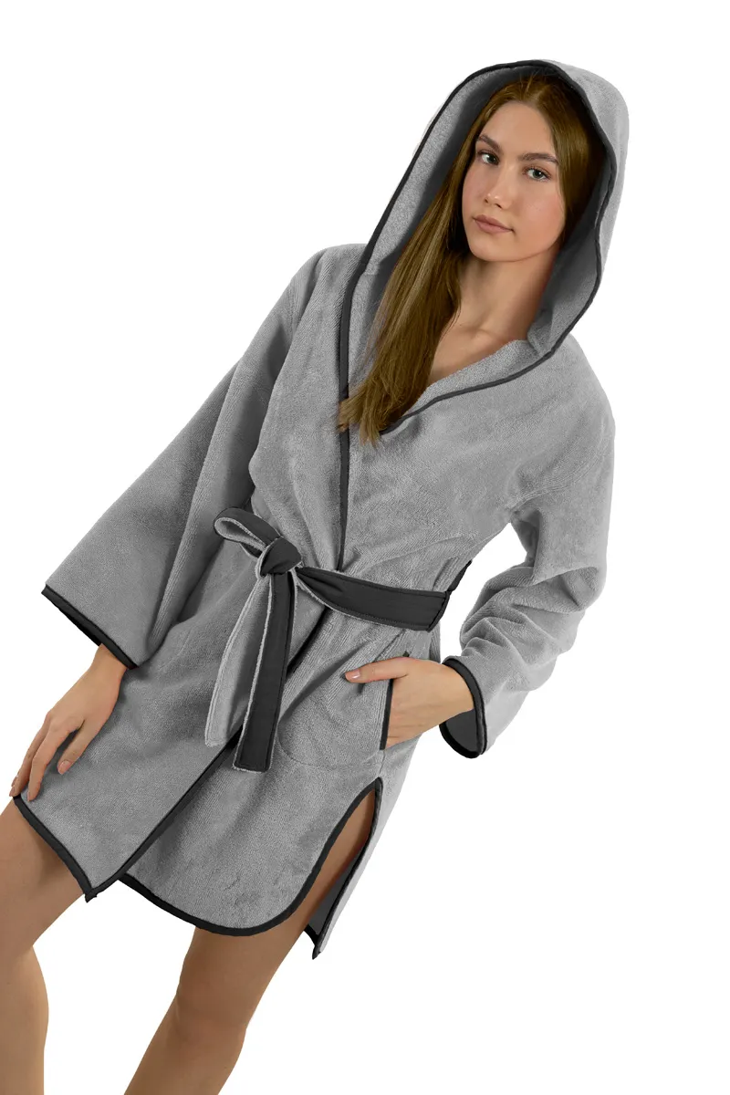 Μπουρνούζι New Comfy Smoke (Με Κουκούλα)