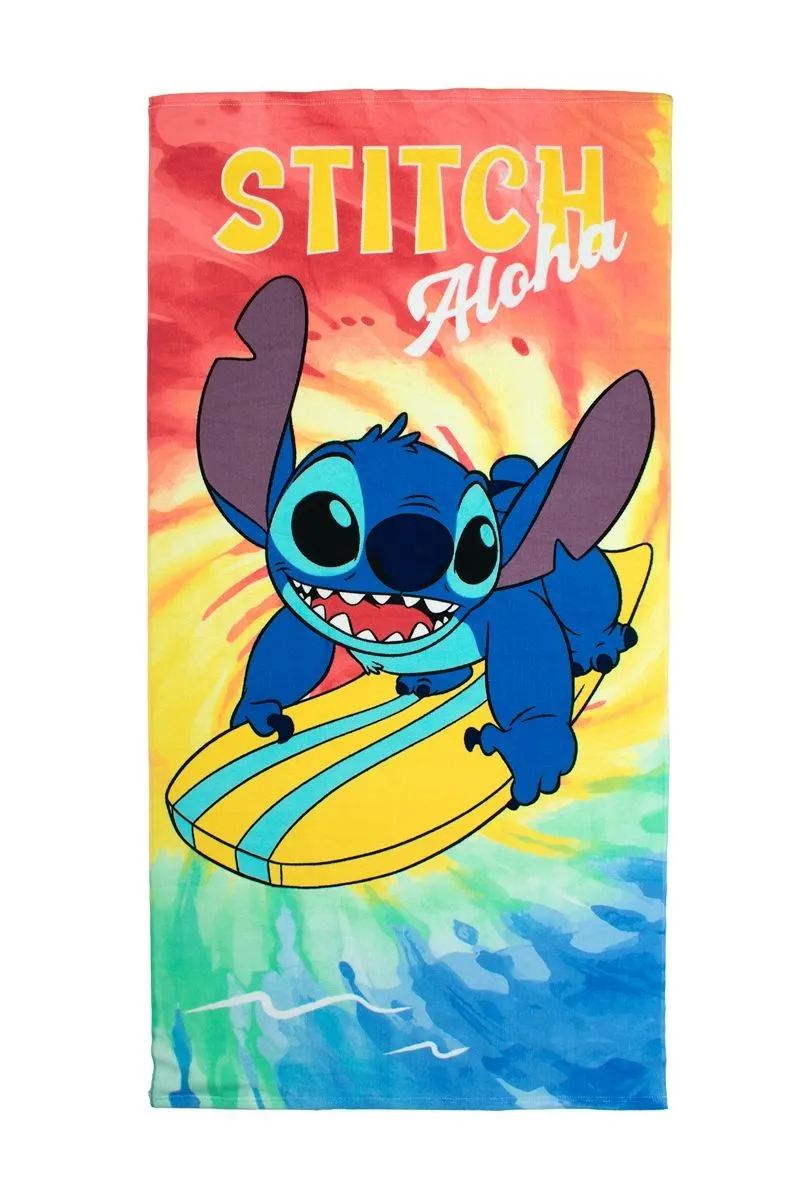Πετσέτα Θαλάσσης Quick Dry Disney Home Lilo & Stitch 159 70X140 Orange 100% Microfiber