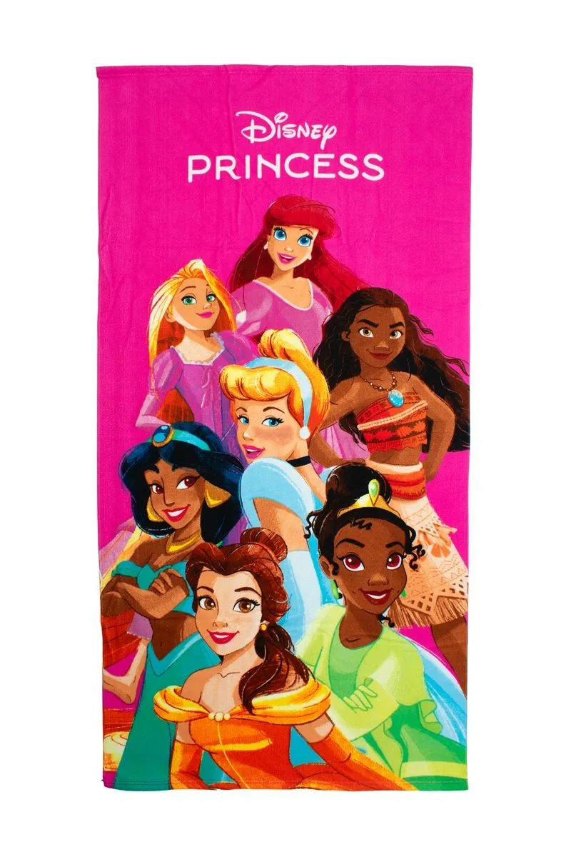 Πετσέτα Θαλάσσης Quick Dry Disney Home Princess 190 70X140 Fuchsia 100% Microfiber