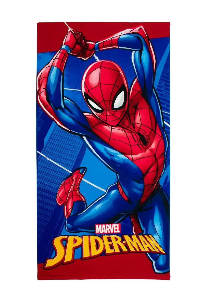 Πετσέτα Θαλάσσης Quick Dry Marvel Spider-Man 184 70X140 Blue 100% Microfiber
