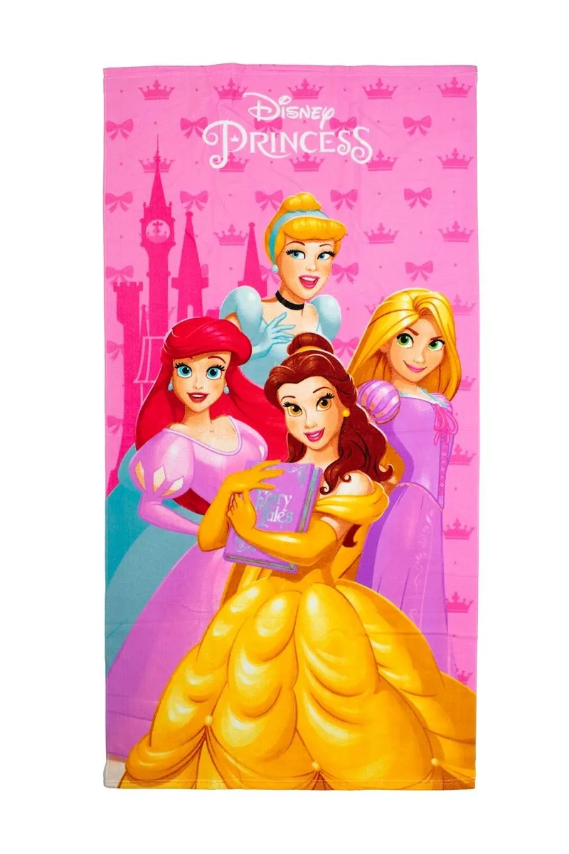 Πετσέτα Θαλάσσης Quick Dry Disney Home Princess 191 70X140 Baby Pink 100% Microfiber