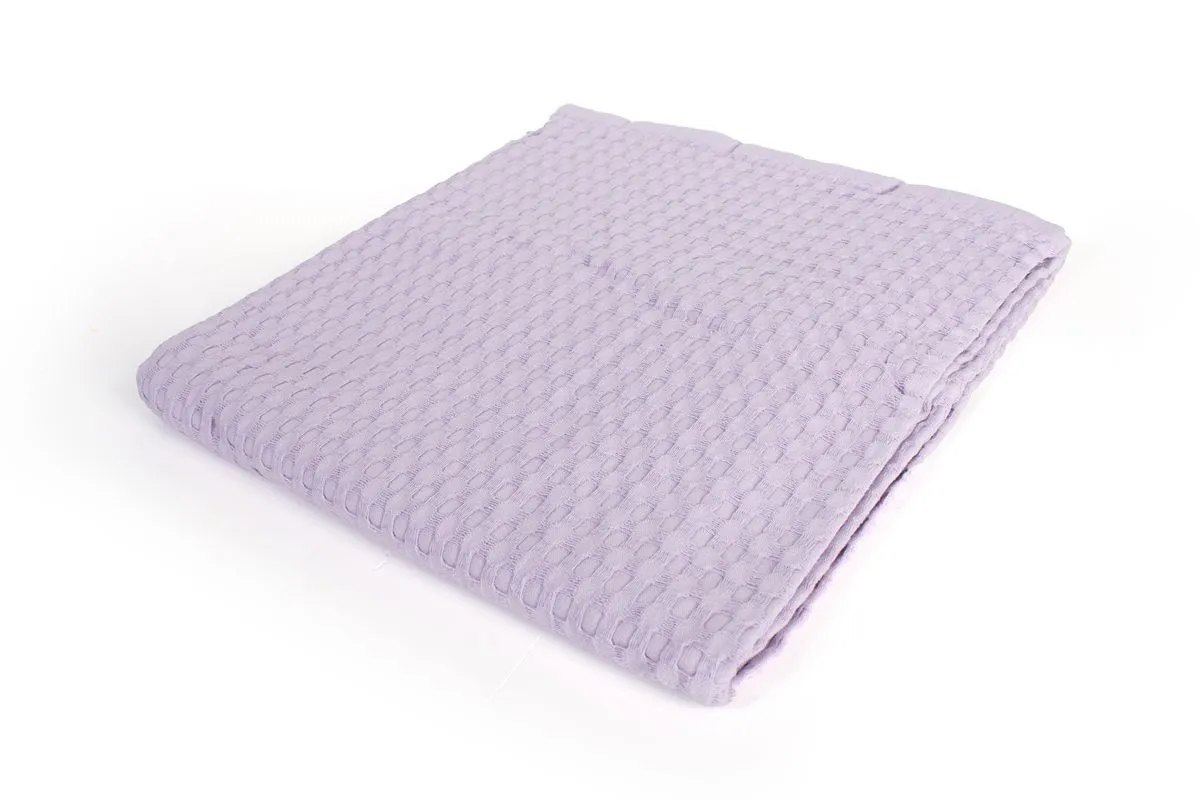 Κουβέρτα Πικέ bebe Μονόχρωμη 325 gr/m² 85x110 Pastel Lilac 100% Cotton