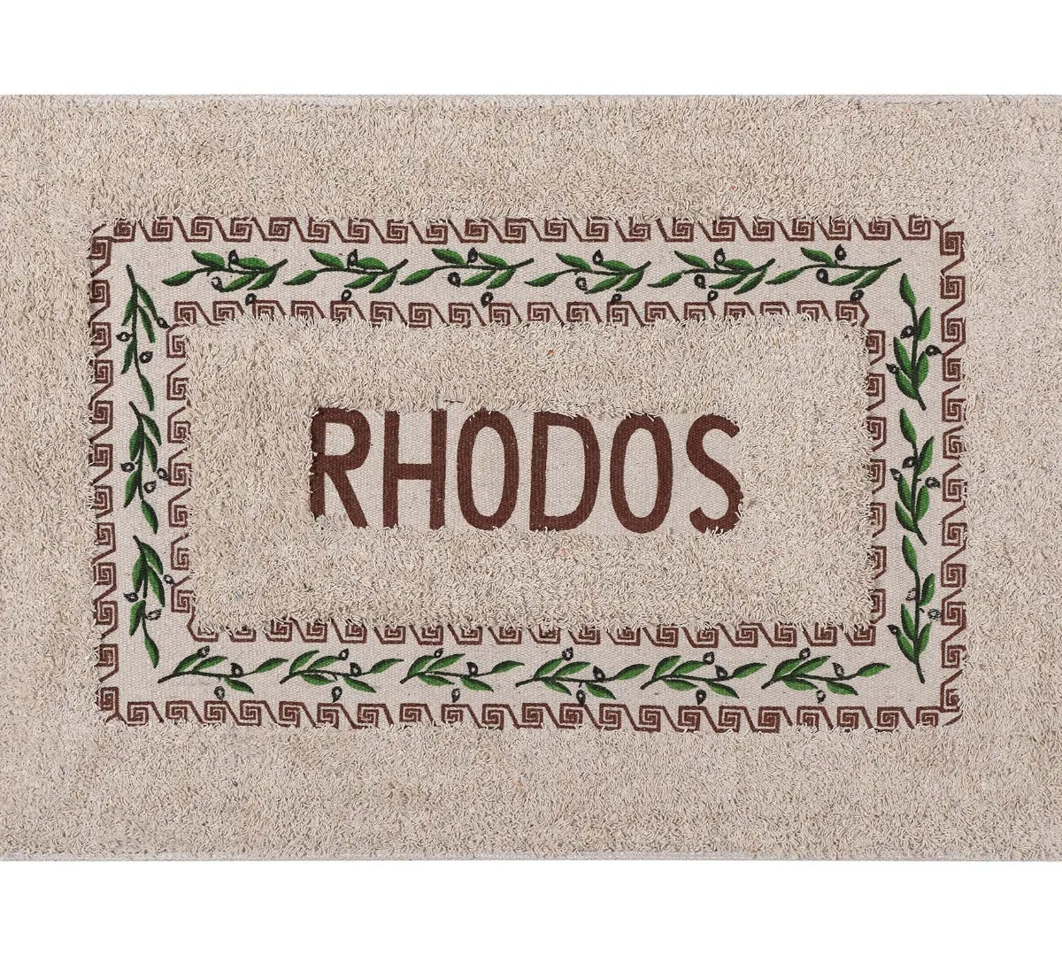 Πατάκι ελιά Ρόδος (40cm x 60cm) καφέ