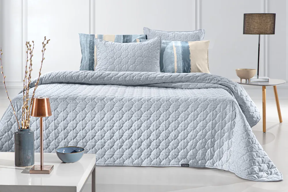 Σετ 2τμχ Κουβερλί Kiara Blue 