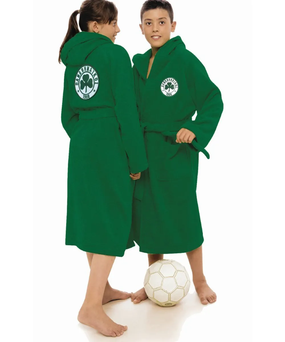Παιδικό Μπουρνούζι Panathinaikos F.C. 100% Βαμβάκι - 2 έως 4 ετών