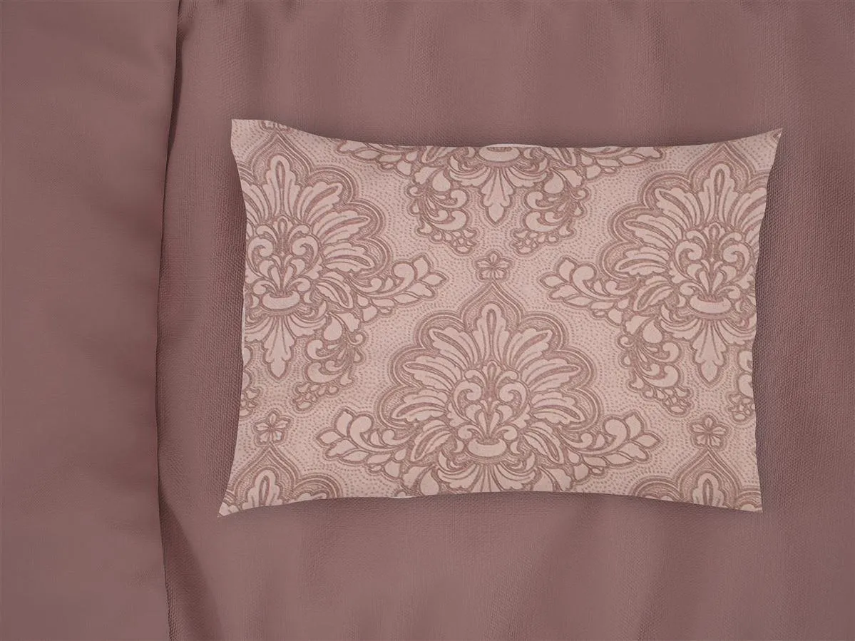 Μαξιλαροθήκη Εμπριμέ Άρτεμις 703 50X70 Dusty Rose 100% Cotton