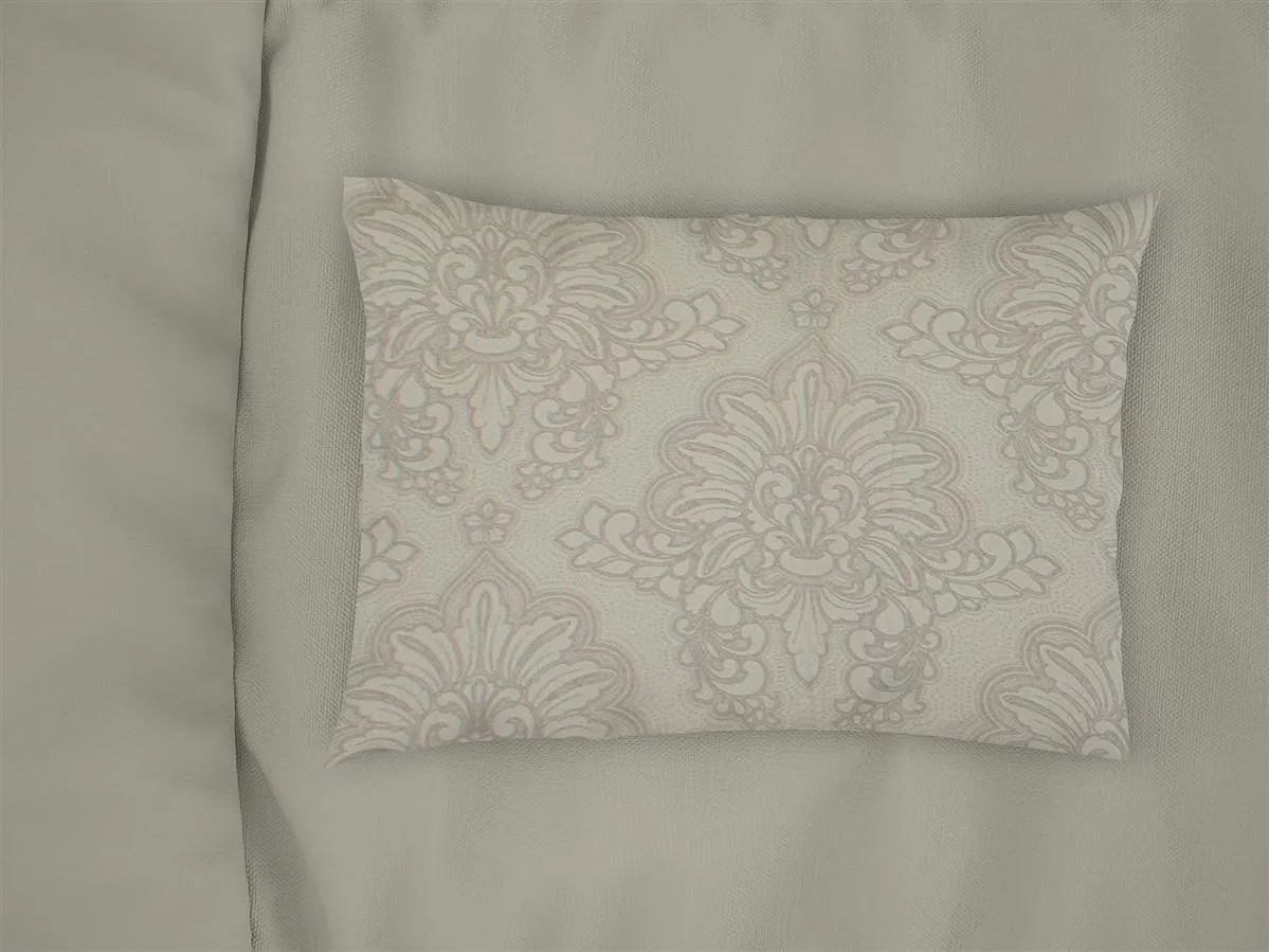 Μαξιλαροθήκη Εμπριμέ Άρτεμις 702 50X70 Beige 100% Cotton