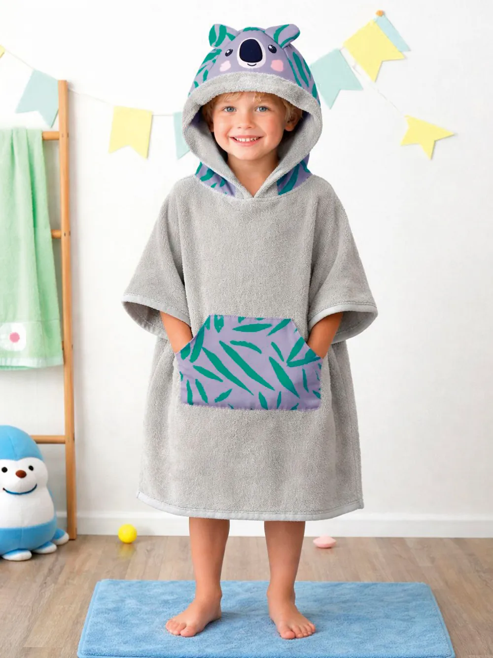 Παιδική πετσέτα με κουκούλα 70x120 KOALA