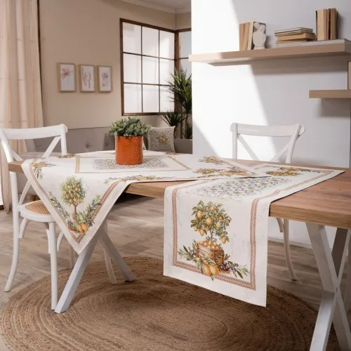 Καρέ &amp; Τραβέρσα Mediterraneo Σετ 2 τεμαχίων - 100x100cm &amp; 40x100cm