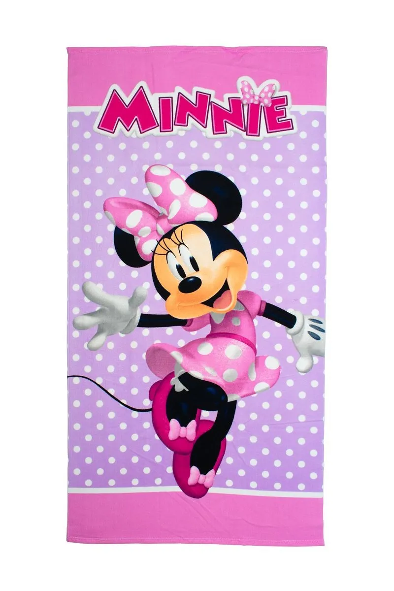 Πετσέτα Θαλάσσης Quick Dry Disney Home Minnie 180 70X140 Lilac 100% Microfiber