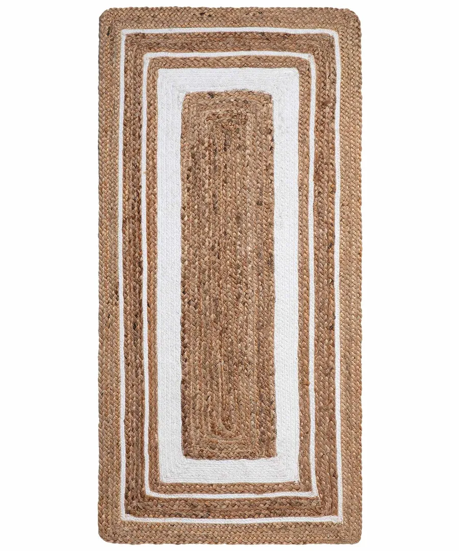 Χαλί γιούτα 1781 (120cm x 180cm) natural/white